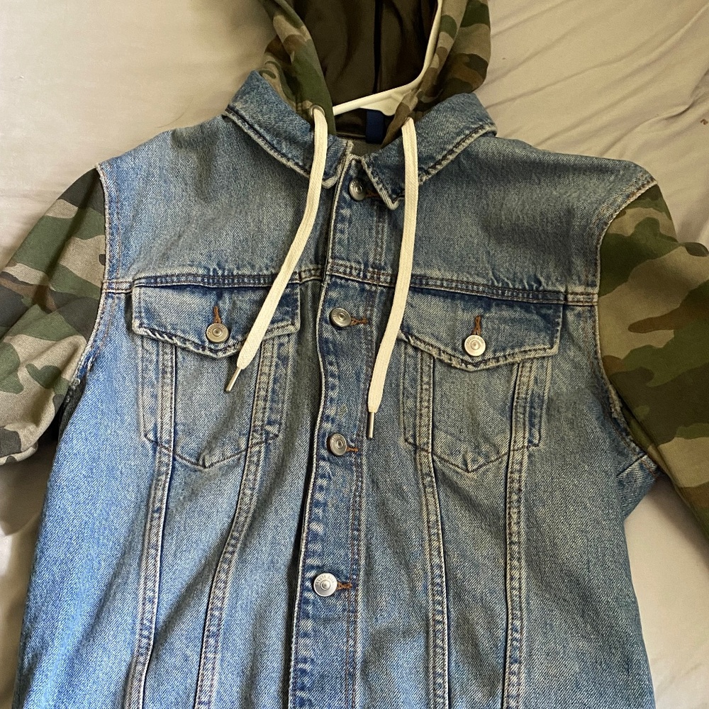 Denim hoodie